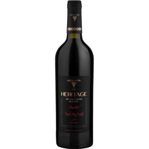 Heritage of Caucasian Albania Merlot OAK Red Dry Wine 2018