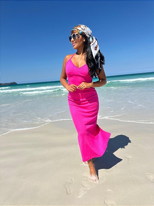 Vestido Ribana - Rosa - Tamanho único