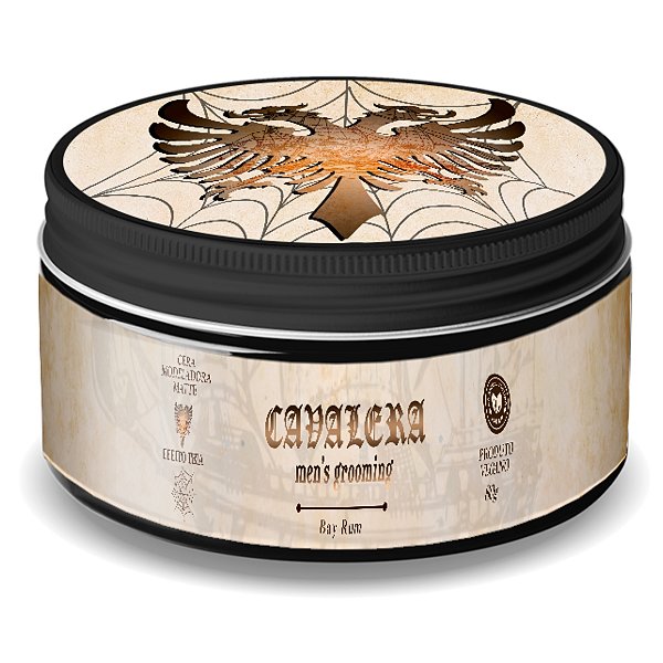 Cavalera Cera Modeladora Matte Efeito Teia Bay Rum 80g