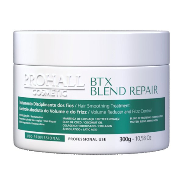 Btx Capilar Orgânico Blend Repair Sem Formol 300g Prohall Cosméticos