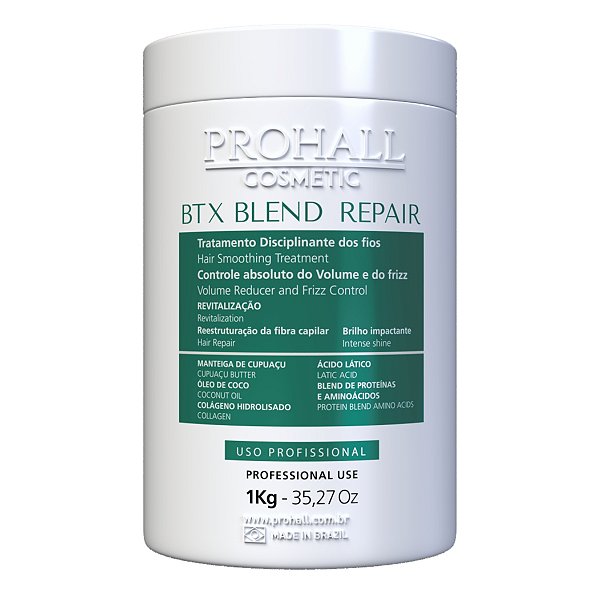 Prohall Cosméticos Btx Capilar Orgânico Blend Repair Sem Formol 1kg