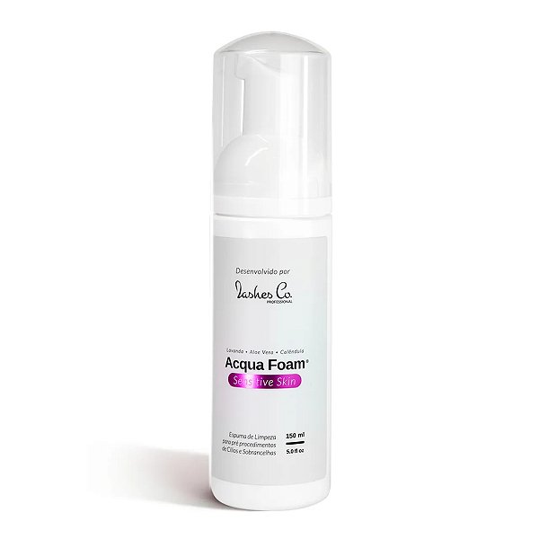 Lashes Co Espuma Higienizadora Acqua Foam Sensitive Skin 150ml