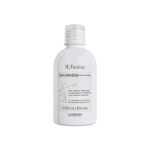 Fiber Shampoo Reconstrutor London Cosméticos 300ml