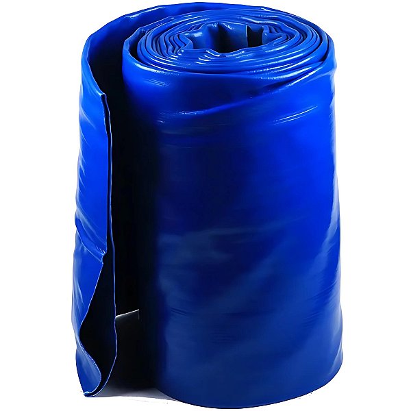 Mangueira Flat Azul Irrigação Água 4 Bar Londribor 6 Polegadas 1 Metro