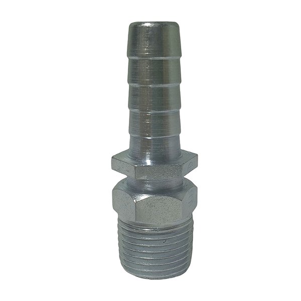 Adaptador Espigão Rosca Macho NPT Com Canal Em Alumínio Para Mangueira 1/2 Polegada Londribor