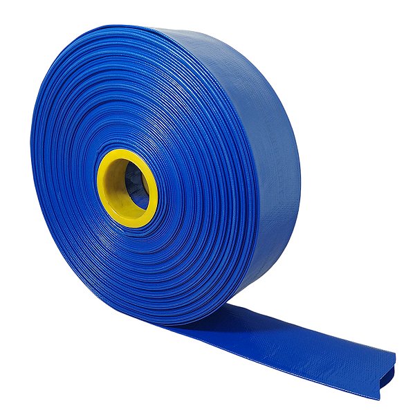 Mangueira Flat Azul Descarga Água Motobomba Irrigação 2.1/2 Londribor