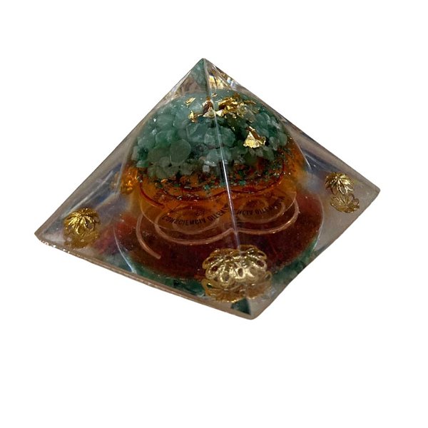 Orgonite Pirâmide Da Ordem De Santa Esmeralda 5 Cm Cura