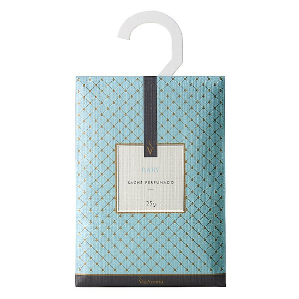Sachê Perfumado Baby Gaveta Armário Antimofo 25Gr Via Aroma