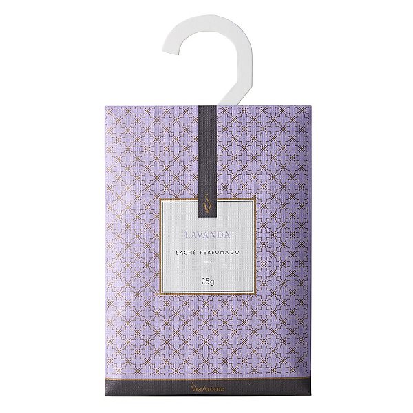 Sachê Perfumado Lavanda Gaveta Armário Antimofo 25Gr Via Aroma