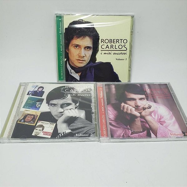 3 Cds Roberto Carlos - I Miei Successi Vol. 1, 2 E 3