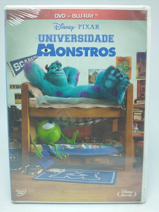 Dvd + Blu-ray Universidade Dos Monstros - Original