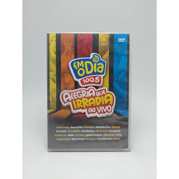 Dvd Fm O Dia 100,5, Alegria Que Irradia Ao Vivo - Original