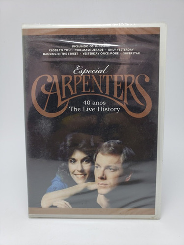 Dvd The Carpenters - 40 Anos The Live History