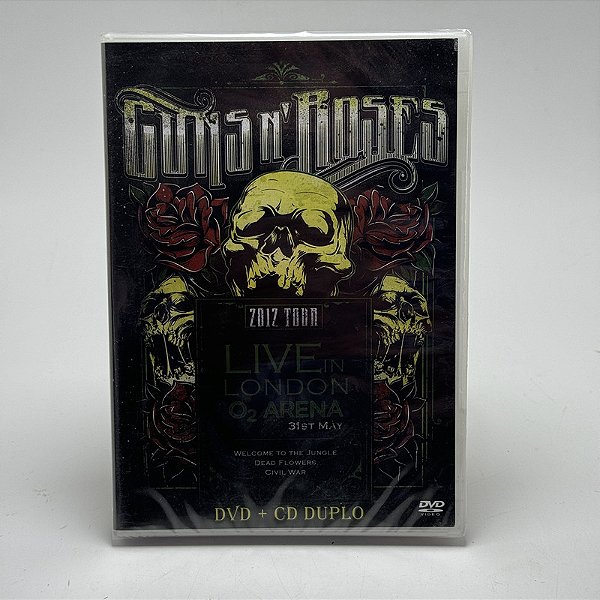 DVD + CD Duplo Guns n' Roses O2 Arena