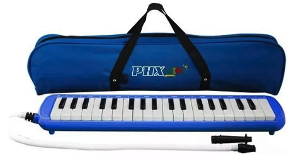 ESCALETA 32 TECLAS C/ CASE AZUL