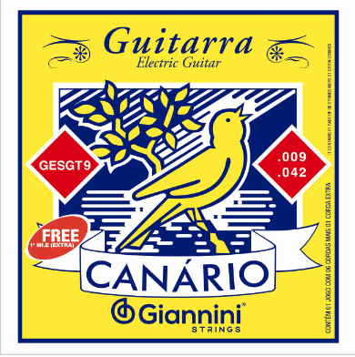ENCORDOAMENTO PARA GUITARRA 0.09 GIANNINI CANARIO