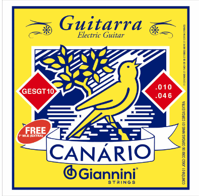 ENCORDOAMENTO PARA GUITARRA 0.10 GIANNINI CANARIO