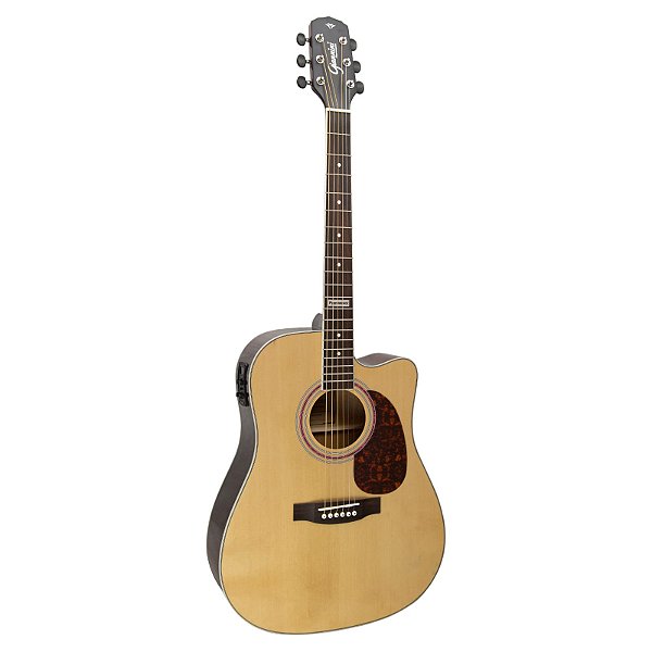 VIOLÃO FOLK ELET. GIANNINI NATURAL  S/ FLAT GF-1D CEQ N