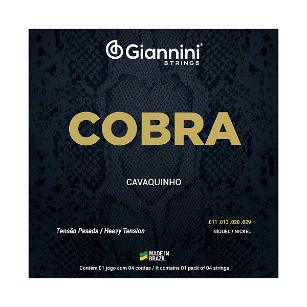 ENCORDOAMENTO PARA CAVAQUINHO COM BOLINHA PESADA COBRA GIANNINI