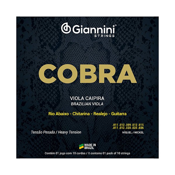 ENCORDOAMENTO PARA VIOLA RIO ABAIXO COBRA GIANNINI