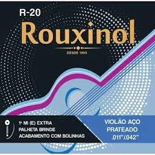 ENCORDOAMENTO PARA VIOLÃO AÇO COM BOLINHA  R-20 ROUXINOL