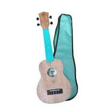 UKULELE SOPRANO 21 ABS TAMPO TIPO FLAMED OKUME AZUL C/CAPA SERIE COLOR WINNER