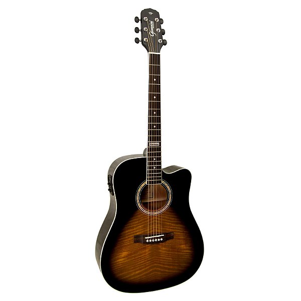 VIOLÃO AÇÕ ELETROACUSTICO GIANNINI PERFORMACE GF-1D CEQ TOBACCO SUNBURST (TS)