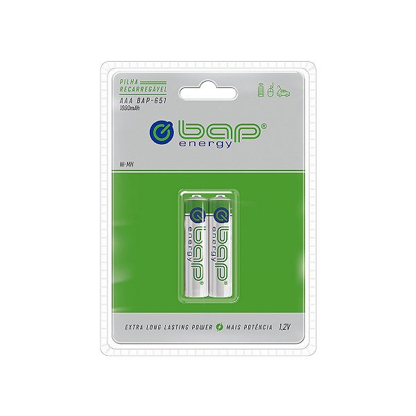 PILHA RECARREGAVEL  AAA BAP-601