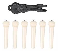KIT PINO PLASTICO BRANCO PRA VIOLÃO TENNESSEE LIVERPOOL