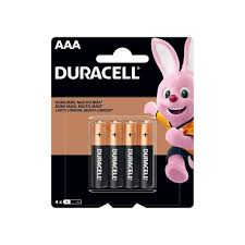 PILHA DURACELL AAA 4 PILHAS