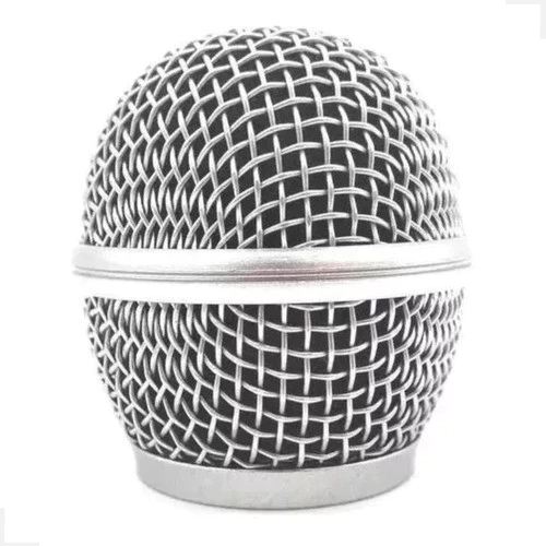 GLOBO METÁLICO PRATA P/ MICROFONE SEM FIO MXT UHF202