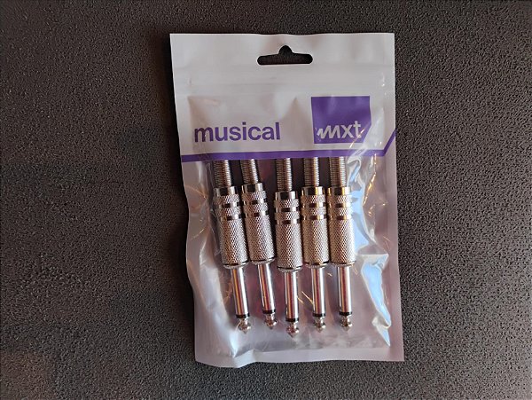 CONECTOR P10 STEREO PROFISSIONAL MXT KIT C/5