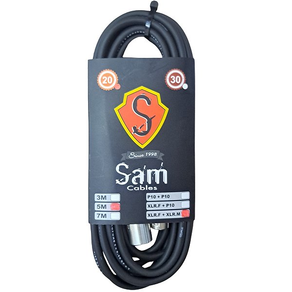CABO SAM XLRM+XLRF 5 METROS