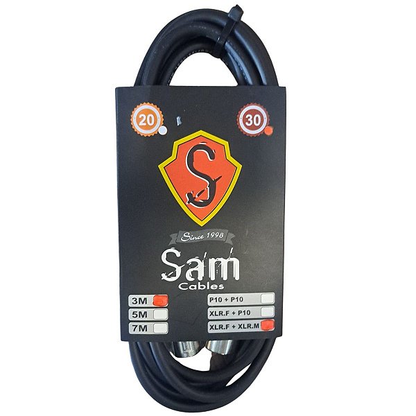 CABO SAM XLRM+XLRF 3 METROS