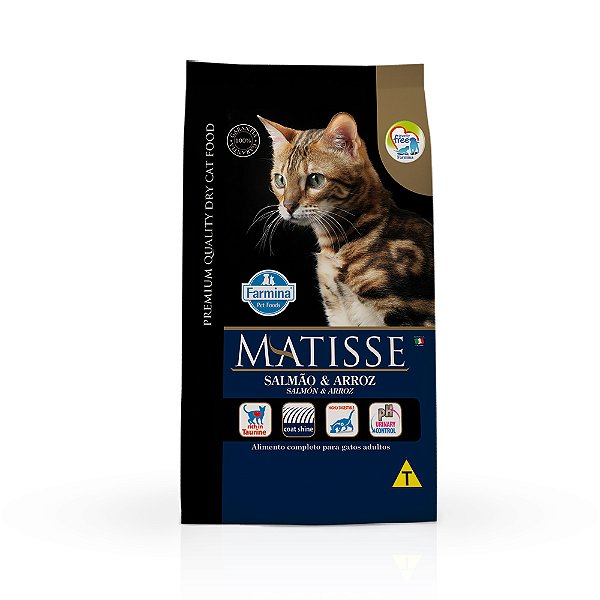 Ração Matisse Salmão Arroz 0,8Kg