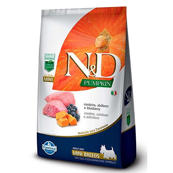 Nd Canine Pumpkin Adulto Cordeiro Mini 2,5kg