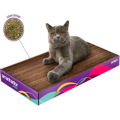 Arranhador De Papelao Petlon 48,5 X 27,0 X 0,05 Cm