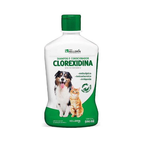 SHAMPOO E CONDICIONADOR CLOREXIDINA 500ML KELLDRIN