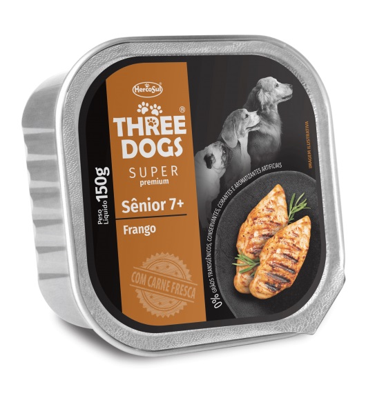 Threedogs Super Premium Pate Senior 150G