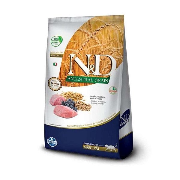 Ração Nd Feline Ag Adulto Cordeiro 7,5Kg