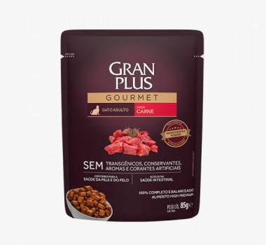 Gran Plus Sache Gourmet Gato Adulto Carne 85g
