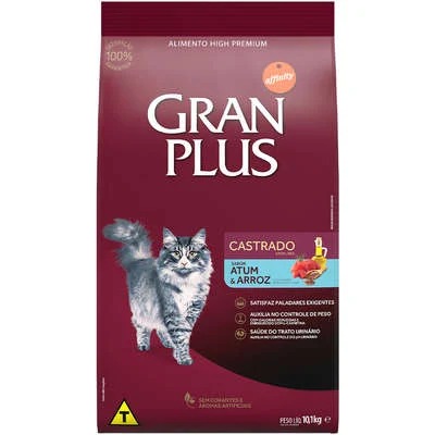 Gran Plus Gato Castrado Atum Arroz 10,1Kg
