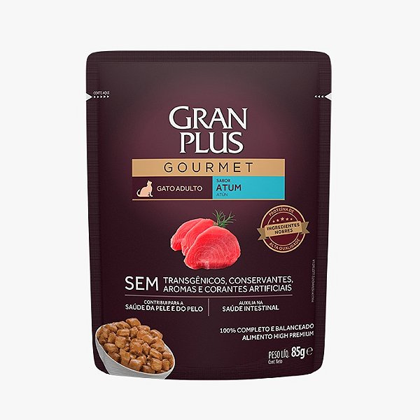 Gran Plus Sache Gourmet Gato Adulto Atum 85G
