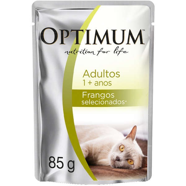 OPTIMUM GATOS SACHE ADULTO FRANGO 85G