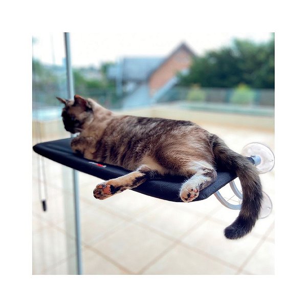 Cama De Janela Para Gatos Petlon - Preto