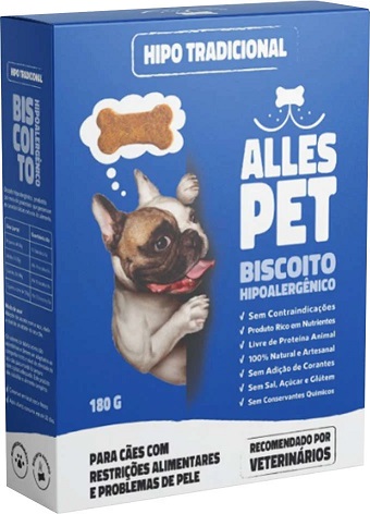 Alles Pet Biscoito Hipoalergenico Tradicional 180g