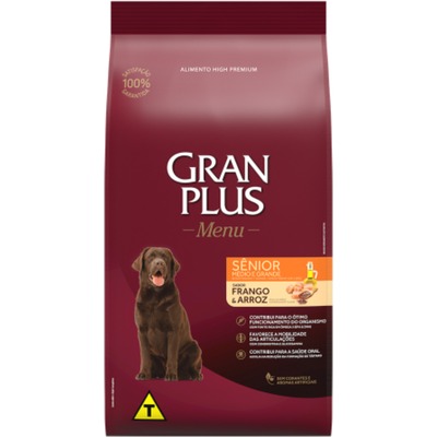 Ração Gran Plus Menu Cao Senior Médias E Grandes 3Kg