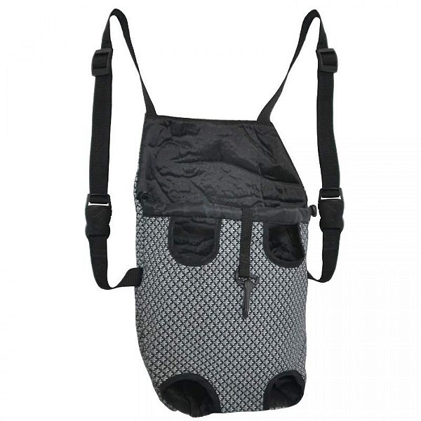 Bolsa De Transporte São Pet Frontal Algodão Preto Nº1 12X25X35Cm