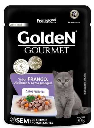 Golden Gourmet Gatos Filhote Frango 70G