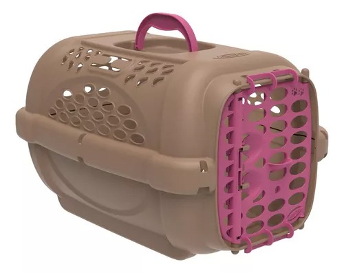 CAIXA DE TRANSPORTE PANTHER GOLD PLASTPET - Nº3 ROSA